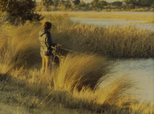 Man fishing.