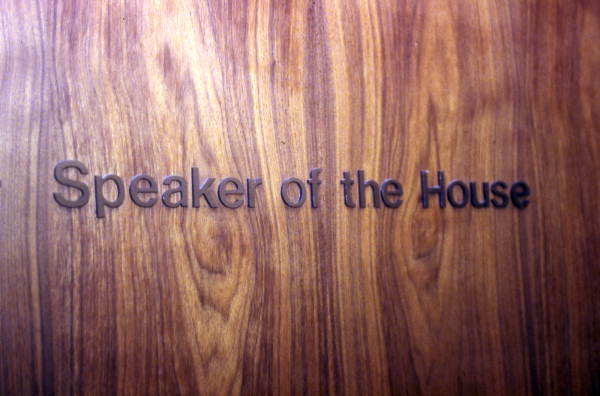 Sign for the Speaker of the House - Tallahassee, Florida.