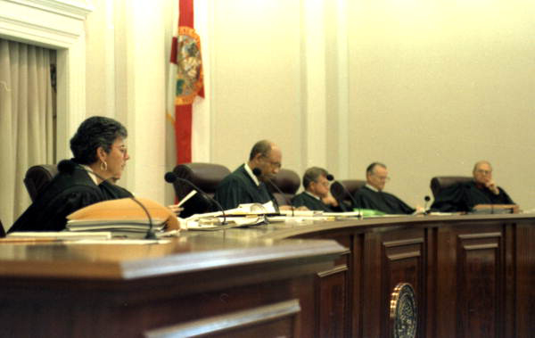 View showing the Florida Supreme Court members.