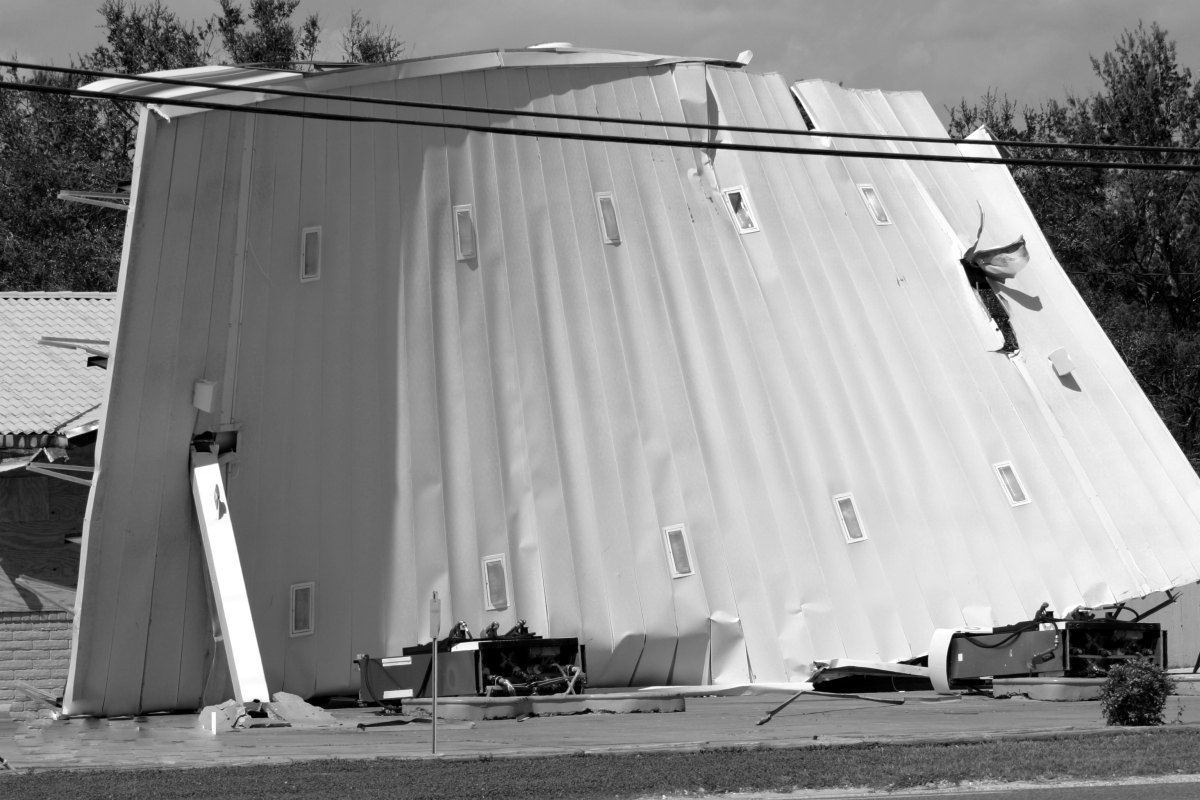 Service station damaged by Hurricane Ivan - Navarre, Florida.