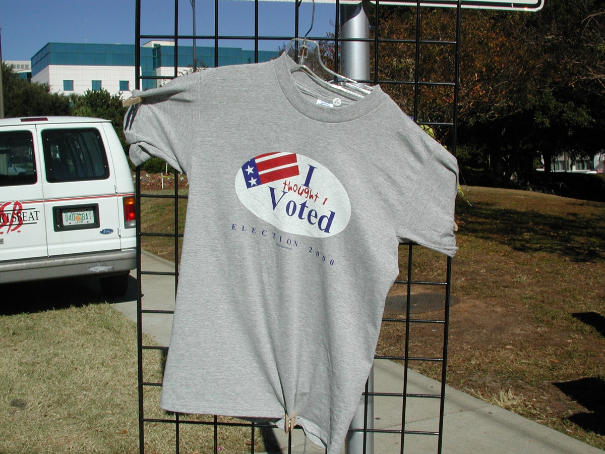 T-shirt from the 2000 presidential election vote dispute.