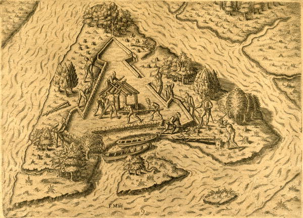 The French Select a place for Building a Fort.