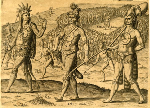 Order of March Observed by Outina on a Military Expedition.