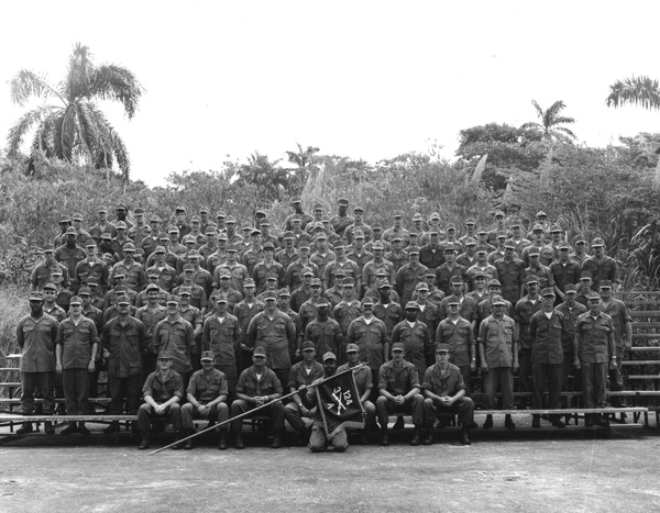 Florida National Guard Company A, 3rd Battalion, 124th Infantry Regiment, 53rd Infantry Brigade from Tallahassee, Florida at Ft. Sherman in the Panama Canal Zone.