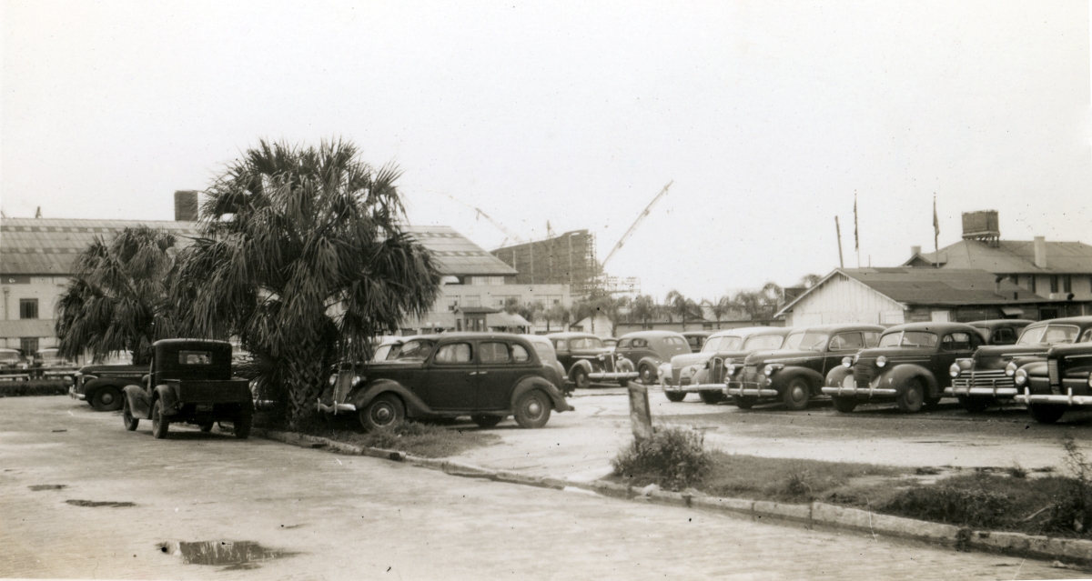 View looking toward a Tampa shipyard.