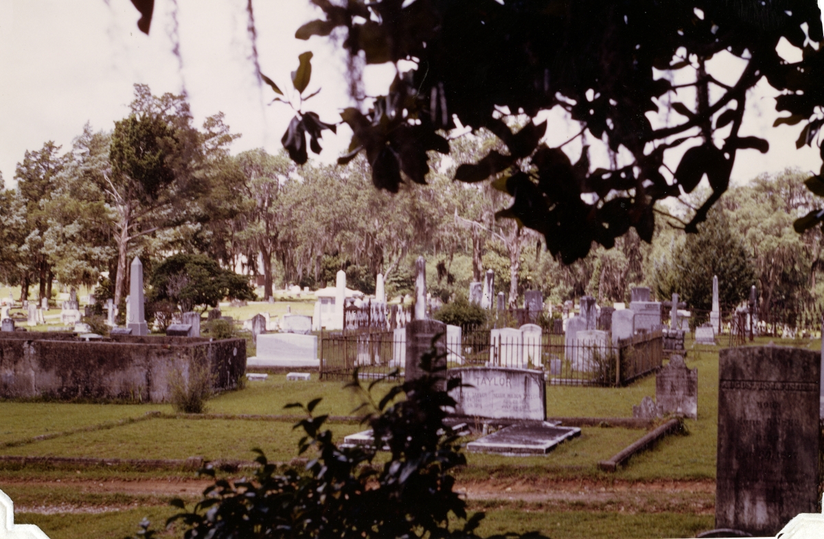 View of the Old City Cemetery in Tallahassee, Florida.