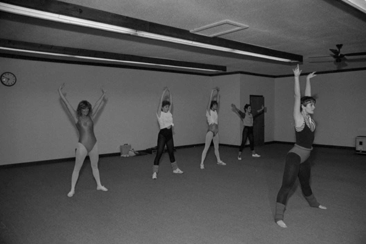 Aerobics at the gym - Tallahassee, Florida.
