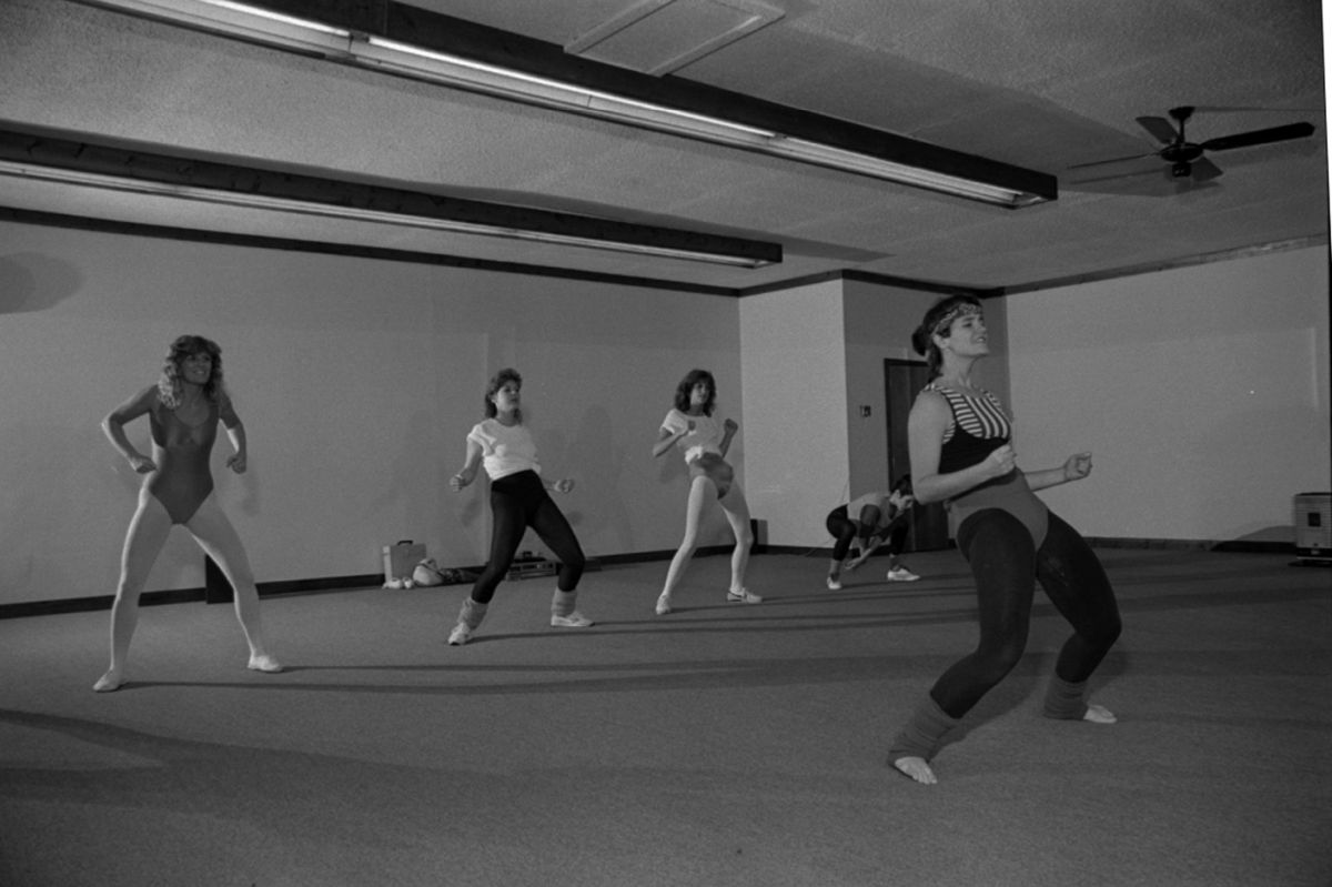 Aerobics at the gym - Tallahassee, Florida.