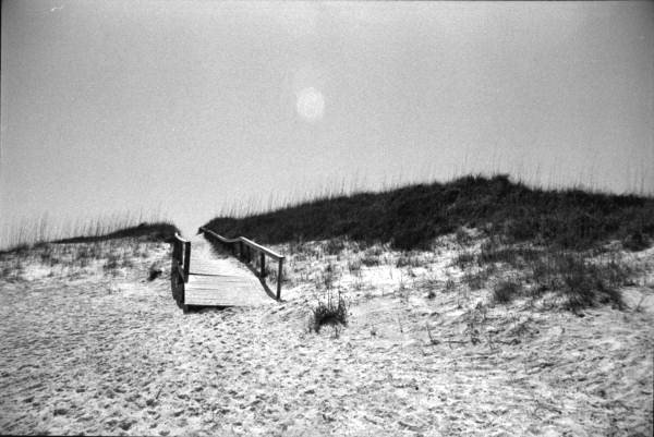 Sand dunes and a walkway - Port Saint Joe, Florida.