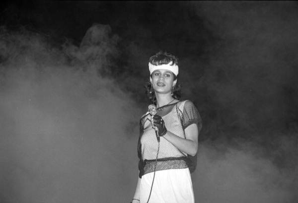 Performer with a microphone - Tallahassee, Florida.