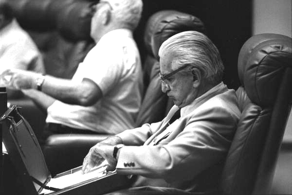 Member of the "Silver Haired Legislature" sitting in the Florida House of Representatives - Tallahassee, Florida.