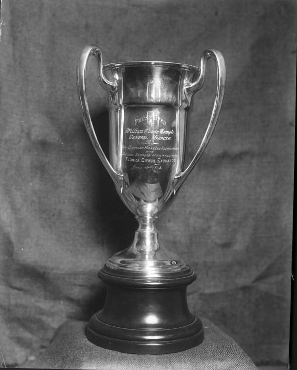 Loving cup presented by the Florida Citrus Exchange to William Chase Temple.