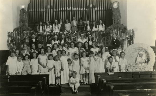 Christmas pageant portrait.