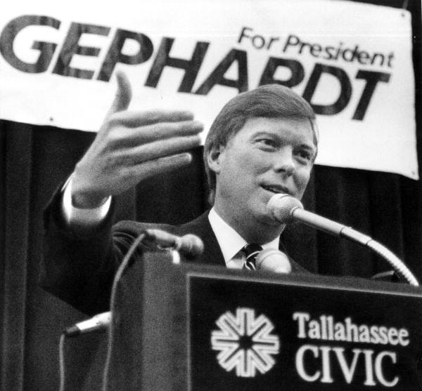 Democratic hopeful Richard Gephardt speaks to the audience - Tallahassee, Florida