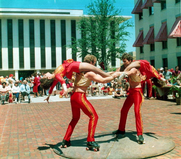 FSU flying circus perfoms for members of the legislature - Tallahassee, Florida