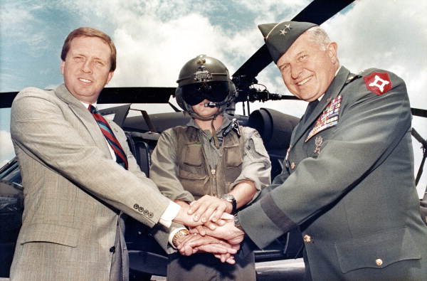 James T. Moore, Robert Ensslin Jr. and a National Guard pilot join hands to fight drug trafficking in Florida - Tallahassee, Florida