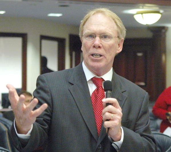 Rep. David Mealor, R-Lake Mary, as he makes a plea for support while debating a measure on the House floor during the 2006 Legislature in Tallahassee, Florida..