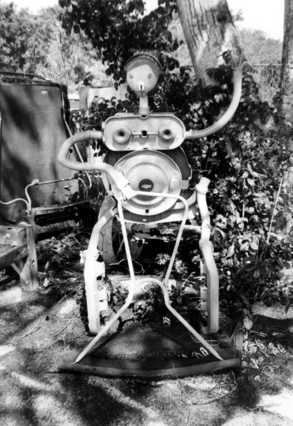 Welded sculpture made by Stanley Papio in Key Largo, Florida.