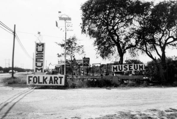 Entrance to folk art museum in Key Largo, Florida.
