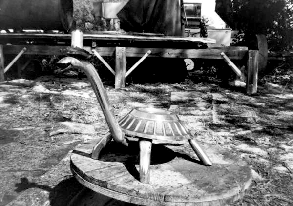 Sculpture welded by Stanley Papio on display at his museum in Key Largo, Florida.