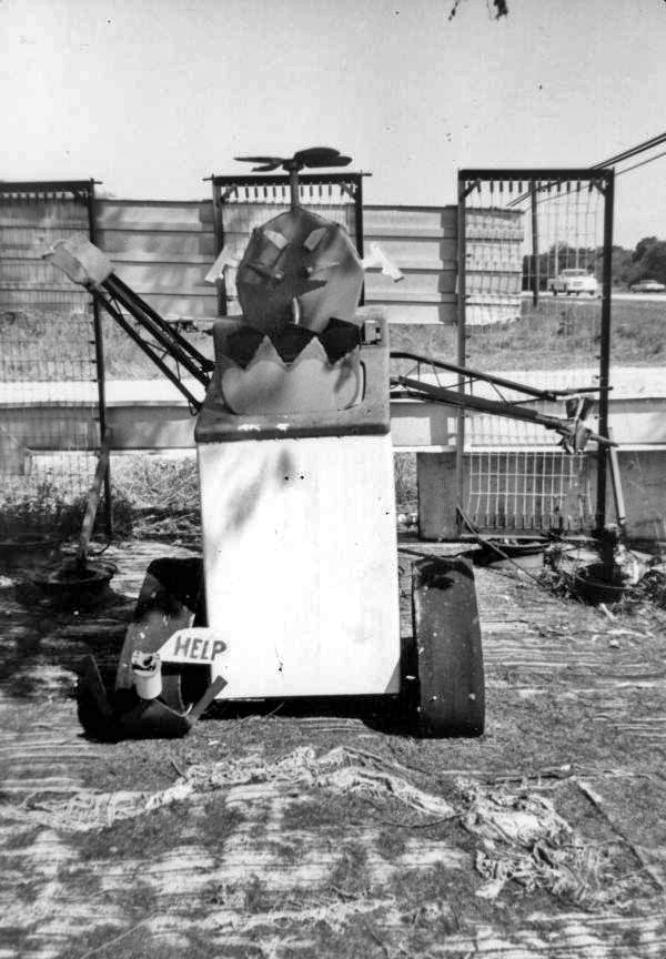 Welded sculpture made by Stanley Papio on display at his museum in Key Largo, Florida.