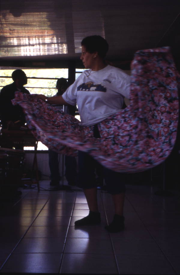 Puerto Rican group performing plena and bomba dances in Orlando, Florida.