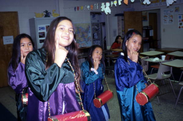 Children performing Southeast Asian dance at the Asian Neighborhood Center in St. Petersburg, Florida.