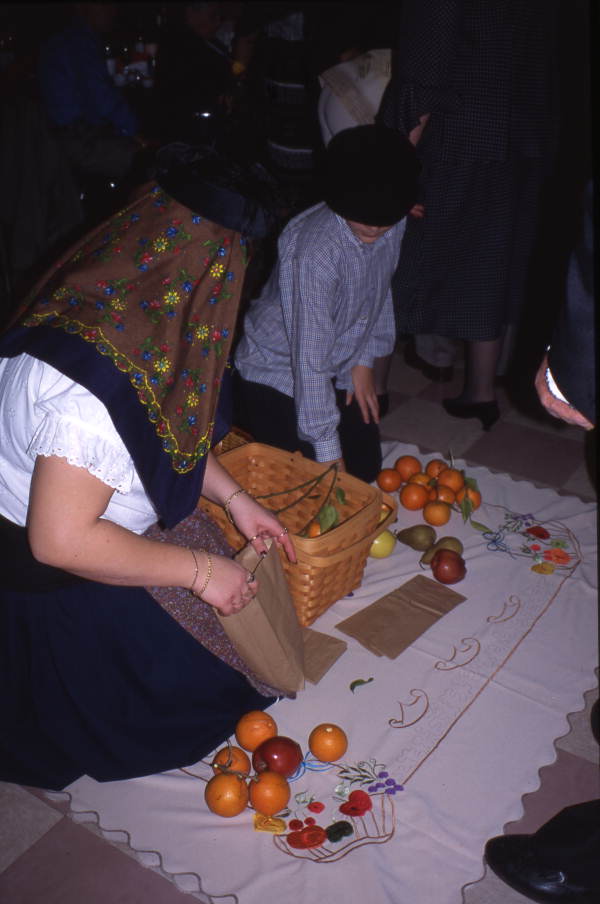 Portuguese Americans in a village re-creation during the "Night in Portugal" dinner & dance event in St. Petersburg, Florida.