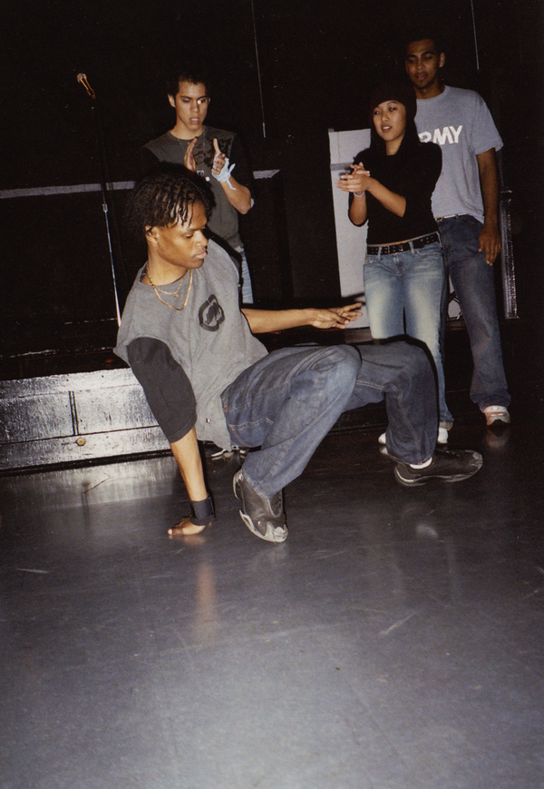 Breakdancer on the floor at Club Downunder on the FSU campus in Tallahassee, Florida.