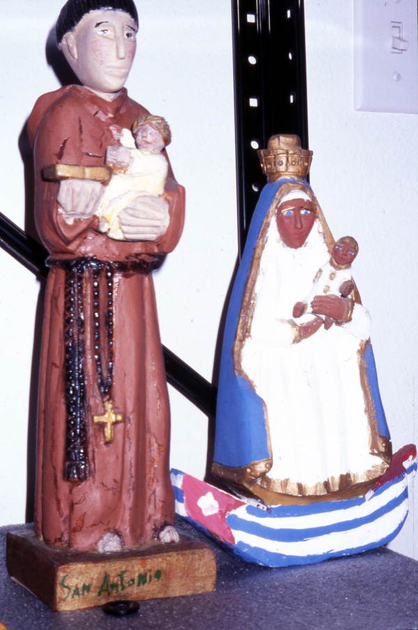 Puerto Rican santos (wooden carvings or holy figures) by Virgilio Caro.