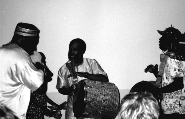 Bahamas Junkanoo Revue performing at the Historical Museum of Southern Florida's Caribbean Percussion Festival in Miami, Florida.