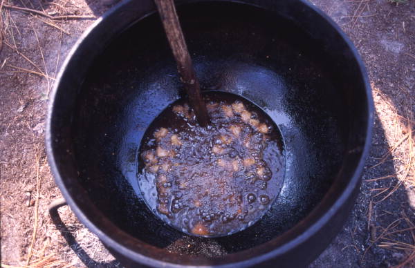 View of boiled peanuts at the Renaissance Park Cultural Festival in Marianna, Florida.