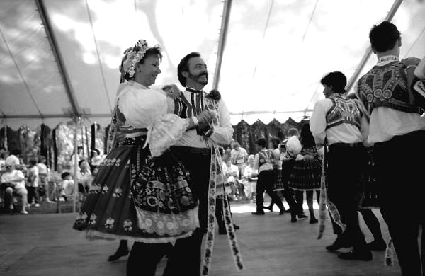 Czech Beseda dancers of Masaryktown performing at the Florida Folk Festival- White Springs, Florida