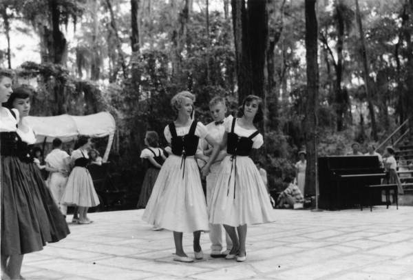 Dancers from Clyattville (Georgia) High School dancing the Landler Waltz- White Springs, Florida