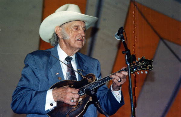 Bill Monroe performs at Florida Folk Festival - White Springs, Florida .