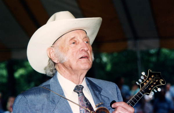 Close up view of Bill Monroe - White Springs, Florida .