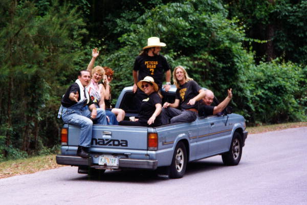 Peters Road Seven band in the back of a truck - White Springs, Florida .