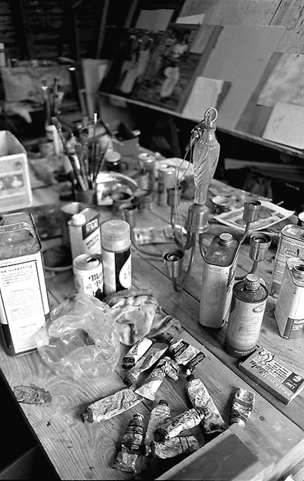 Painter Pharoah Baker's studio- Lake City, Florida