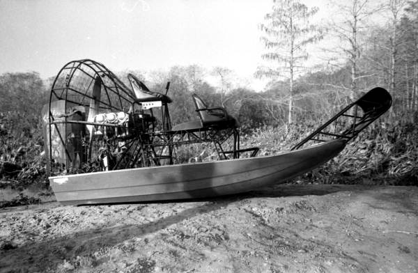 Airboat used by Seminole Indians- Big Cypress Seminole Indian Reservation, Florida