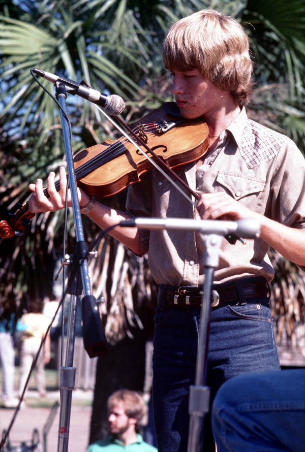 Richie Moore playing the fiddle at Great Gulf Coast Arts Festival- Pensacola, Florida.