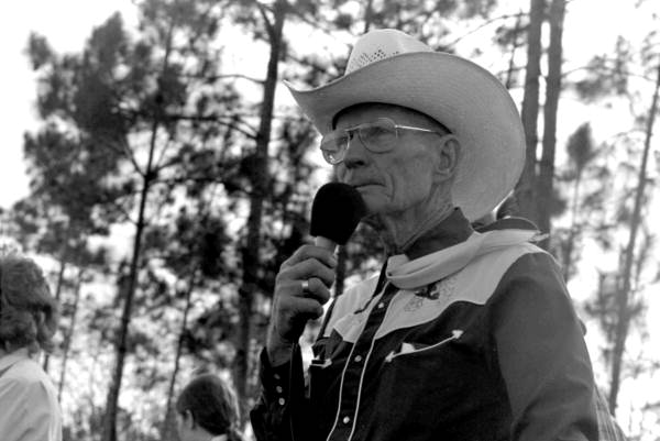 Curly Dekle calling the Macclenny Rodeo- Macclenny, Florida