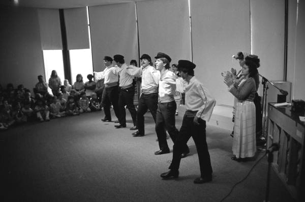 Greek dancers performing at Folk Arts Day - Jacksonville, Florida.