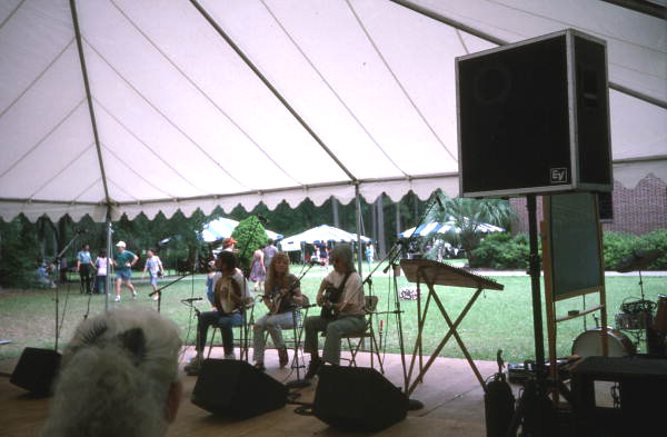 People playing Irish music at the 1991 Florida Folk Festival - White Springs, Florida