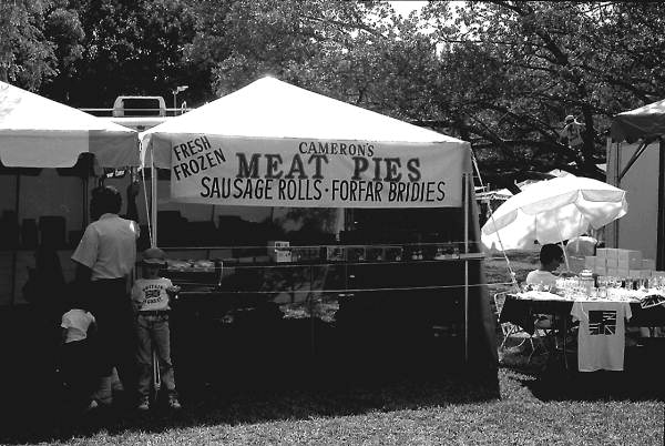 Cameron's British Foods stand at Key Biscayne Scottish Games- Key Biscayne, Florida