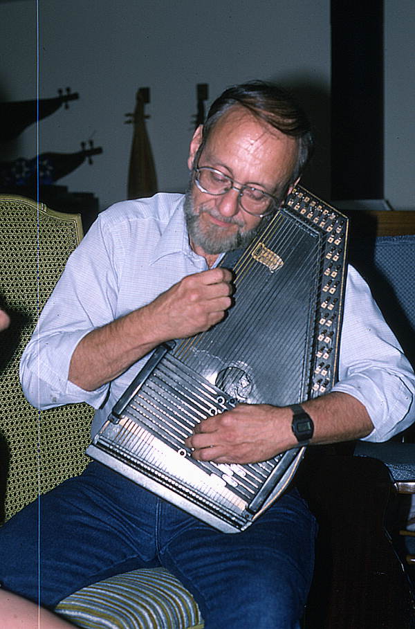 Autoharp player Charley Groth- Crystal Beach, Florida