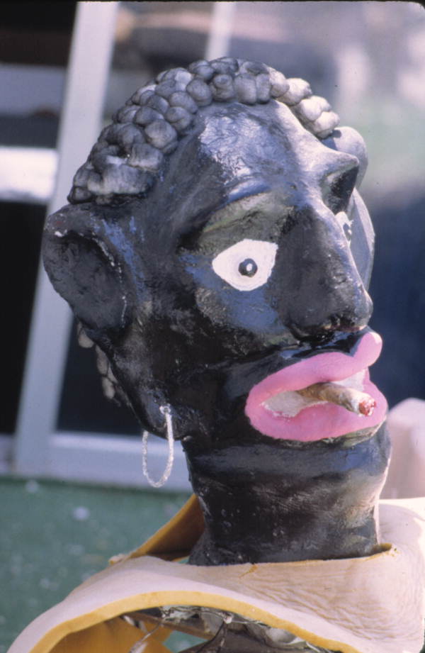 Head of Cuban gigante made by Isaac Duenas and his apprentices - North Miami Beach, Florida.