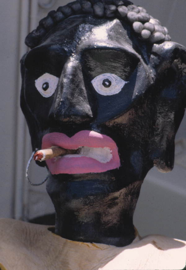 Head of Cuban gigante made by Isaac Duenas and his apprentices - North Miami Beach, Florida.