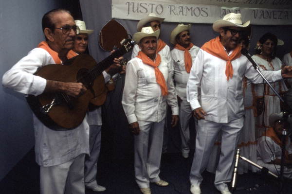 Cuban American musical group "Remembranzas del Conuco" performing - Medley, Florida.