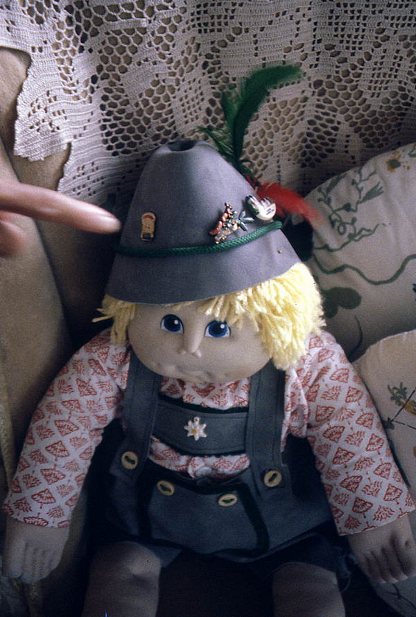 Doll in German costume made by Mrs. Parpard's granddaughter - Boynton Beach, Florida.