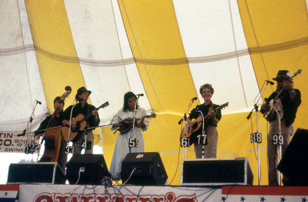 Unidentified band playing during Oktoberfest festival - Lantana, Florida.